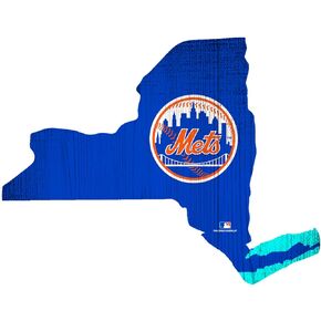 Fan Creations MLB Miami Marlins Unisex New York Mets Team Color Logo State Cutout Sign, Team Color, One Size