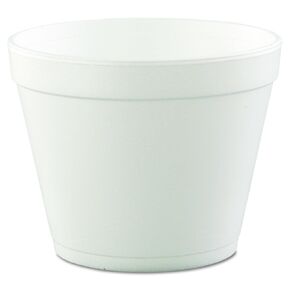 Dart 24MJ48 24 oz Extra Squat Foam Container (Case of 500),white