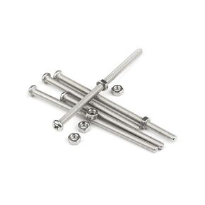 RUIAN M2x30mm Hex Socket Head Knurled Cap Screws 304 Stainless Steel Bolts Nuts, Set of 36