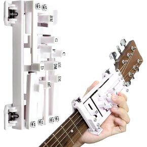 Guitar Chord Presser ，Abnaok Guitar Aid Chords Trainer，Guitar Chord Learning Starter，Guitar Learning Accessories for Beginners Friends Learn to Play Guitar Quickly