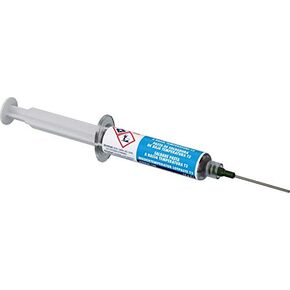 MG Chemicals 4902P Sn42Bi57Ag1 Low Temperature Solder Paste T3, NO Clean, 25 Gram Pneumatic Dispenser (Complete with Plunger & Dispensing Tip) (4902P-25G)
