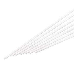 MECCANIXITY ABS Plastic Rod Round Solid Bar 3mm x 250mm for DIY Model Material, Architectural Model Making, DIY Sand Table, Pack of 35 Pcs