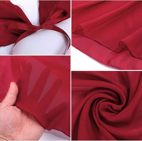 Lusofie Long Dance Wrap Skirt Women Ladies Long Sheer Dance Skirts ， Ballet Wrap Skirt Chiffon Skirt with Adjustable Belt in Saudi Arabia