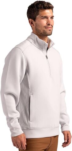 Cutter & Buck Roam Eco Recycled Quarter Zip Mens Pullover in Saudi Arabia