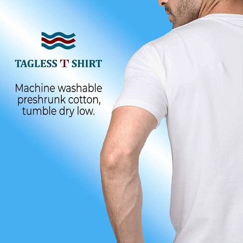 SOCKS'NBULK 36 Pack Mens Classic Crew Neck Soft Cotton Short Sleeve T-Shirts Tees Bulk in Saudi Arabia