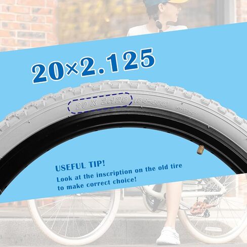 SIMEIQI 2 Pack Bike Tires and Tubes BMX for Kids 12.5"/14"/16"/ 20"x2.125" Compatible with 12.5"/14"/16"/ 20"x1.75"/2.125" Replacement Bike Tires for BMX Trail Commuter City Pavement Bicycles in Saudi Arabia
