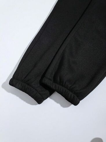 WDIRARA Women's Letter Print Jogger Pants Drawstring Waist Athletic Sweatpants with Pockets in Saudi Arabia
