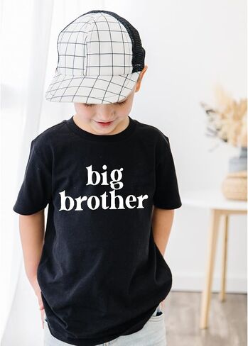 IZYJOY Big Brother Shirt Toddler Baby Boys Promoted to Big Brother T-Shirt Announcement Short Sleeve Sibling Outfit in Saudi Arabia