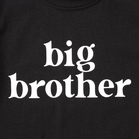 IZYJOY Big Brother Shirt Toddler Baby Boys Promoted to Big Brother T-Shirt Announcement Short Sleeve Sibling Outfit in Saudi Arabia