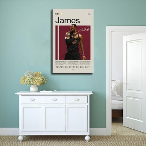 Thomix LeBron Poster James Poster 1 Canvas Poster Bedroom Decor Sports Landscape Office Decor Decore Decor in Saudi Arabia