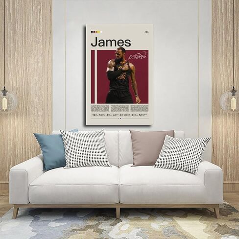 Thomix LeBron Poster James Poster 1 Canvas Poster Bedroom Decor Sports Landscape Office Decor Decore Decor in Saudi Arabia