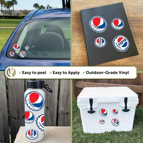 Desert Cactus Pepsi Sticker Vinyl Secal Laptop Water Bottle Scrapbook (Type 1-3) in Kuwait