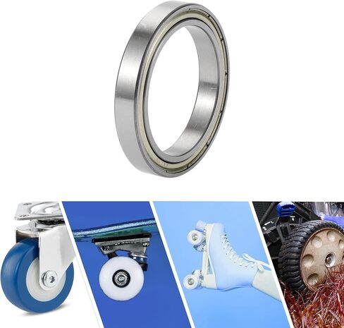 ACROPIX 6807ZZ Deep Groove Ball Bearings P6 35x47x7mm Lubricated Bearings Double Metal Seal Silver Tone Scooter Skateboard Wheel in Saudi Arabia