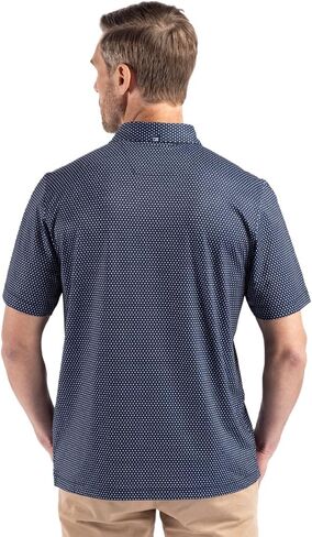 Cutter & Buck Pike Eco Shadow Check Print Recycled Mens Big & Tall Polo in Kuwait