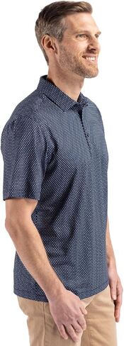 Cutter & Buck Pike Eco Shadow Check Print Recycled Mens Big & Tall Polo in Kuwait