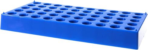 ALWSCI Vial Rack for 4 ml Autosampler Vial Rack Holder, 50-Well, Hole Diameter: 15mm, Hole Depth: 22 mm, Stackable Vial Racks, Lab Vials Racks in Saudi Arabia