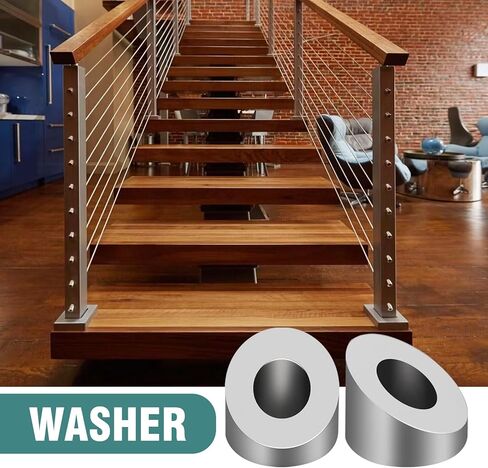 20 حزمة 5/16 "30 درجة من الفولاذ المقاوم للصدأ الغسالات بديل لمشاركات حديدي الكابل لمدة 1/8" 5/32 " in Kuwait