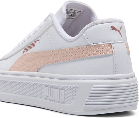 PUMA Women's Smash Platform V3 Sneaker, Maze White-Island Pink-Rose Gold, 5.5 in Saudi Arabia