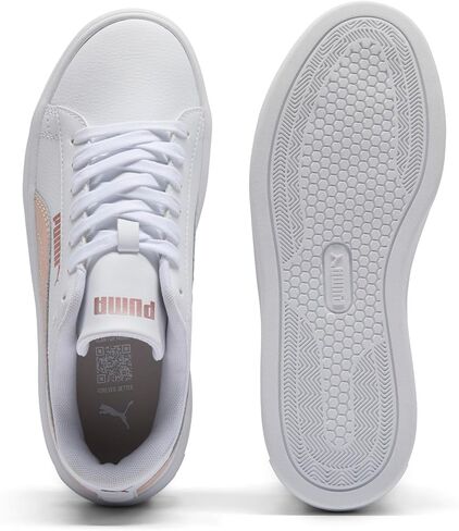 PUMA Women's Smash Platform V3 Sneaker, Maze White-Island Pink-Rose Gold, 5.5 in Saudi Arabia