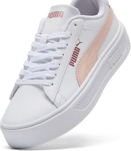 PUMA Women's Smash Platform V3 Sneaker, Maze White-Island Pink-Rose Gold, 5.5 in Saudi Arabia