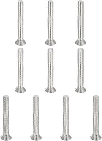 PATIKIL 5/16-18 x 2-1/2" Flat Head Socket Cap Screws, 10 Pack Flat Countersunk Bolts Hex Socket Drive Machine Screws 304 Stainless Steel 18-8 Full Thread Grade 6.8 in Saudi Arabia