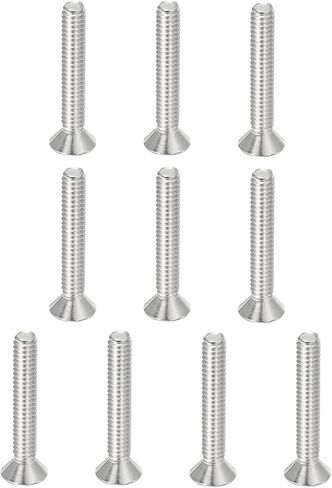 PATIKIL 5/16-18 x 2-1/2" Flat Head Socket Cap Screws, 10 Pack Flat Countersunk Bolts Hex Socket Drive Machine Screws 304 Stainless Steel 18-8 Full Thread Grade 6.8 in Saudi Arabia