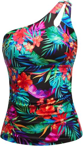 Tankini Tops for Women Swimwear - One Shoulder Swim Top Only Tummy Control Bathing Suit Top No Bottom 2025 in Saudi Arabia