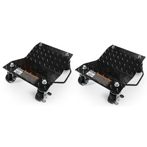 MaxWorks 51038 16" x 12" Solid Steel 2 Piece Car Dolly with 3" Swivel Wheels