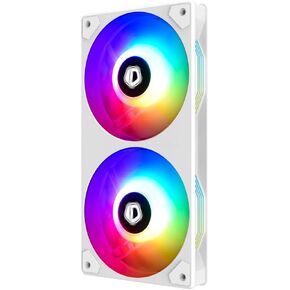 ID-COOLING ICEFAN 240 ARGB, 240mm Case Fan PWM CPU Cooling Fan 2-in-1Addressable RGB Fan 5V 3PIN Connector, Hassle-Free Cable Management Fan for Radiator/PC Chassis