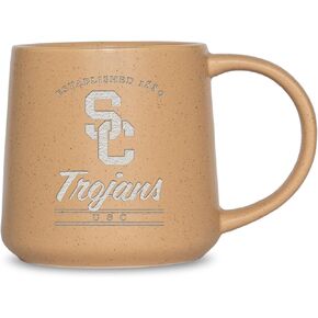 Rico Industries NCAA جنوب كاليفورنيا أحصنة طروادة - USC Sand 16oz Ceramic Taper Mug