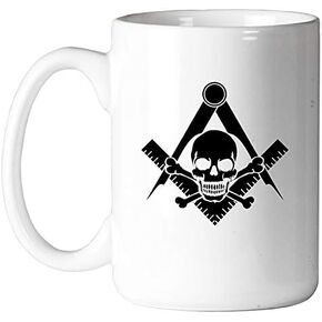 Widow's Son Square & Compass Masonic Coffee Mug - [11 oz.]