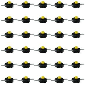 30pcs Self-Lock Micro Push Button Switch,Strong Torch Switch,Latching Push Button Switch for Lamp Wall Outlet Flashlight