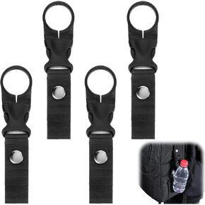 4pcs Water Bottle Clip Bottle Buckle Clip Hanging Buckle Portable Water Bottle Ring Holder Water Bottle Buckle Clip Carabiner Hanging Mineral Water Bottle Clip for Backpack Belt Outdoor Camping Hiking