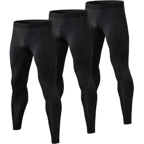 Men's Compression Pants Athletic Leggings Active Running Tights Cycling Workout Base Layer Pants