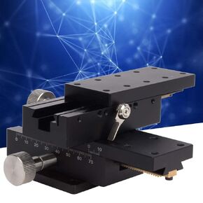 Garosa Manual XY Trimming, Detachable Adjustable Gear High Accuracy 40x90mm for Optical Instruments, Measuring Devices,Xy Axis Rotation Positioning Stage