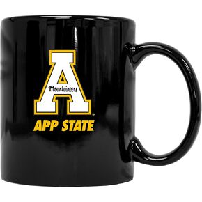 Appalachian State Black Ceramic Mug (Black). Officially Licensed Collegiate Product
