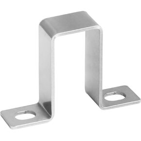 20 Pcs 1" x 2" U Strap Clamp for Rectangular Tube, U Bracket Clip, 304 Stainless Steel