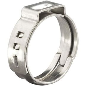 كامبريدج 1/2 في الفولاذ المقاوم للصدأ PEX Cinch Clamp Rings لأنابيب PEX ، 100 حزمة