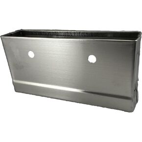 Harris Hardware TP3859-B Brushed Stainless Steel Pilaster Shoes and Brackets for 10 in. Wide x 1-1/4 in. Thick Pilasters