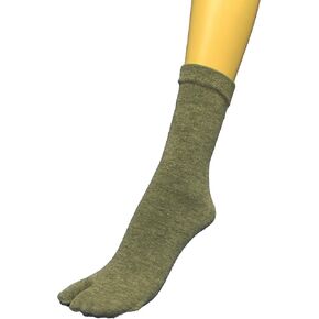 COUVER Quarter - Midcalf High Flip Flop, Split toe Socks for Women, Tabi Big Toe Socks