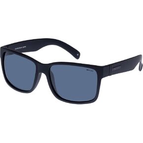 Solarized Square D-Frame Sunglasses - Black Rubber, D-Frame, Men's, Classic Style