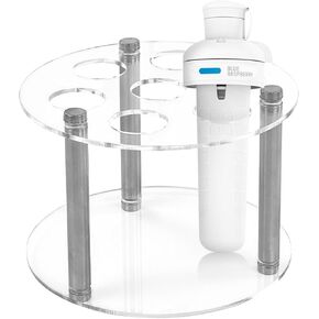 Rainmae Flavor Cartridge Holder for Cirkul, Contains 7 Flavor Cartridge Acrylic Storage Rack Organizer Round Support Shelf Accessories for Cirkul Flavors Cartridges, Fip Sip Stand Organizer Cartridge