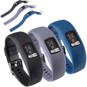 Watch Band Compatible with Garmin vivofit 4,Adjustable Silicone Sports Strap Replacement Band for Garmin vivofit 4