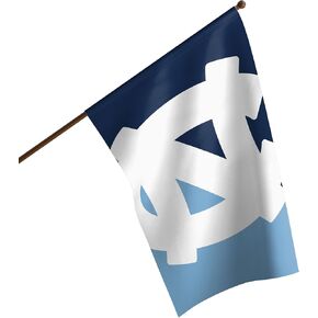 FOCO NCAA North Carolina Tar Heels Unisex Double Sided 40" x 28" Team Logo Vertical Flag, Vertical 40" x 28", One Size