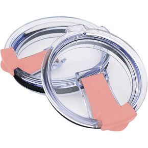 2 Pcs Pink 20 oz Tumbler Lids, Cup Lids Tumbler Lid Replacement Spill Proof Splash Resistant Lids Fit for 20 oz