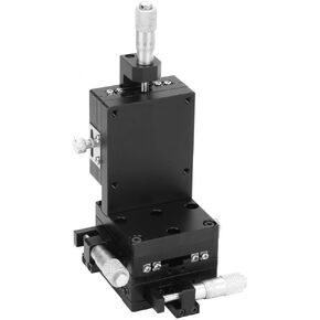 SEMXYZL60-ACR XYZ Axis Manual Precision Linear Stage，60*60mm Vertical Lift Linear Platform，Manual Stage Fine Tuning Sliding Table，for Inspection Equipment，Fine-tuning Displacement，etc.