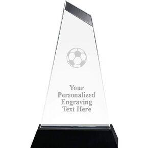 8" Emperor Soccer Ball Acrylic Award, Custom Engraved Soccer Ball Trophy, Engraving Included, Prime