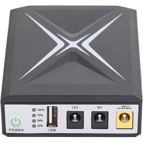 Mini UPS Battery Backup 10400mAh Uninterruptible Power Supply for Router Security Camera Small UPS with Multiple Inputs Wide Application Intelligent