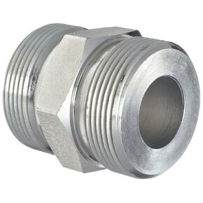 Dixon Boss DB13 Plated Steel Hose Fitting, Double Spud for 3/4" and 1" Hose ID Female Boss Washer Seal