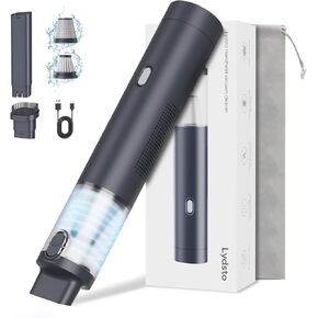 Lydsto Handheld Vacuum Cordless, Mini Car Vacuum Cleaner with 10kPa Strong Suction, Type-C Fast Charging, Dual Filtration, Portable Mini Vacuum 1.1Lbs Lightweight for Pet Hair Home and Car Cleaning